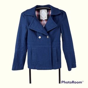 Vintage Guess Navy Blue Medium Wool Jacket